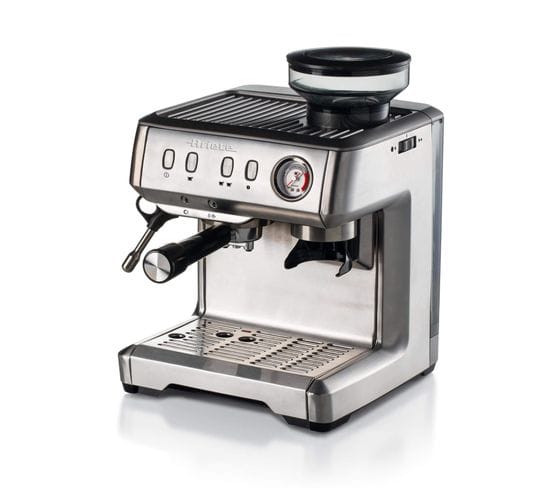 Machine à café avec broyeur Inox - 1313
