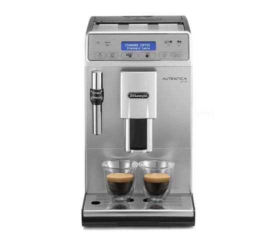 Delonghi Robot Cafe Autentica Ultra Compact 19,5cm Lcd 1,3l Noir