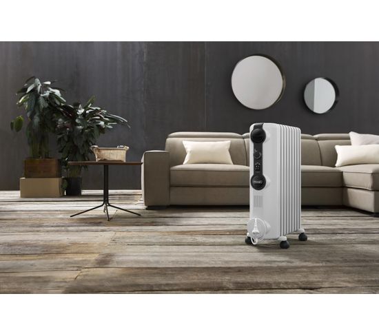 Radiateur bain d'huile DE LONGHI TRRS0715 Blanc