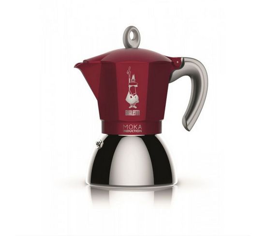 Cafetière Italienne 6 Tasses Rouge - 0006946