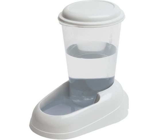 Distributeur D'eau Nadir 3l En Plastique - 29,2x20,2x28,8cm - Blanc - Chien Et Chat