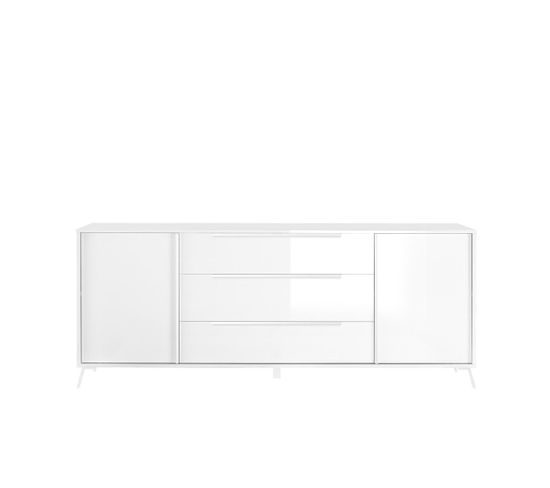 Buffet 2 Portes Et 3 Tiroirs - L205 Cm