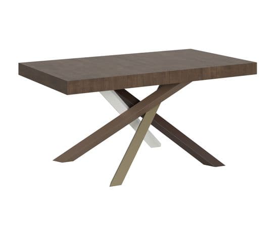 Table Extensible 90x160/420 Cm Volantis Noyer Cadre 4/c