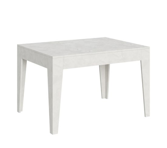 Table Extensible 90x120/180 Cm Cico Blanc Spatulé