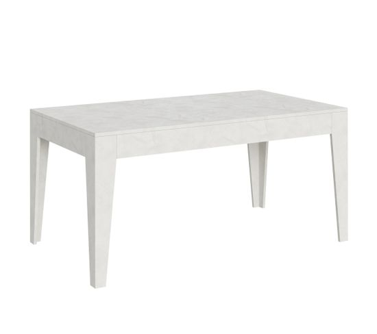 Table Extensible 90x160/220 Cm Cico Blanc Spatulé