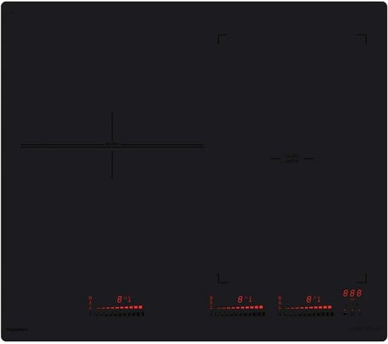 Table à Induction Atif 63 Bkm 3 Foyers Dont 1 Zone Flexi