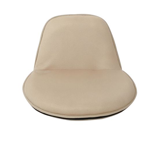 Chaise De Méditation Pliant Tissu Beige 44x52x50