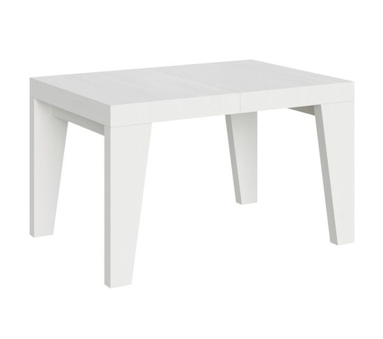 Table Extensible 90x130/234 Cm Naxy Frêne Blanc