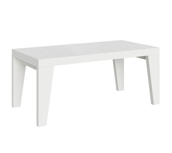 Table Extensible 90x180/284 Cm Naxy Frêne Blanc