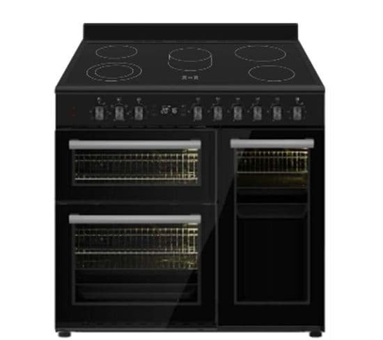 Cuisinière Sm909in - Induction - 5 Zones - Four Électrique - Multifonction - Noir