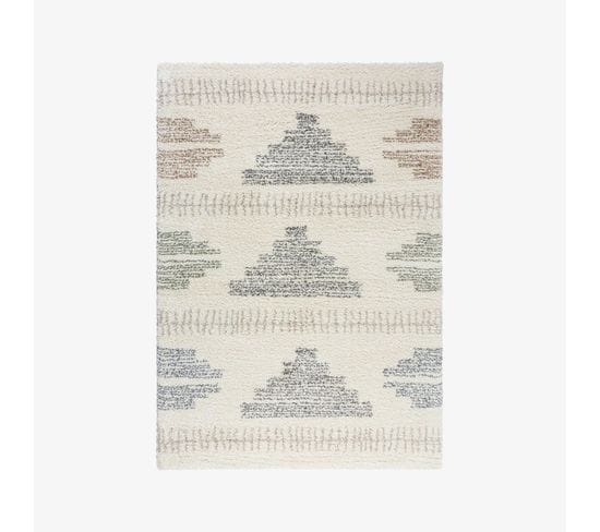 Tapis De Salon Azen En Polypropylène - Beige - 120x170 Cm