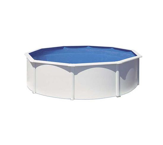 Piscine Acier Blanc Fidji Ronde 4,80 X 1,22 M