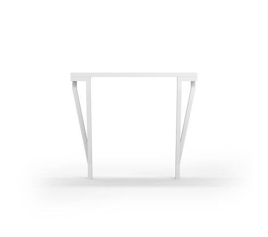 Table Console, Modèle 732 Collection Aire, En Hêtre Massif Cérusé, Blanc