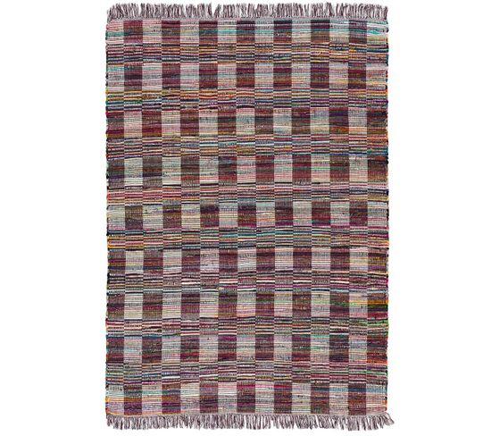 Tapis Intérieur 60x90 Cm Multicolore Rectangulaire Recraft Ethnique