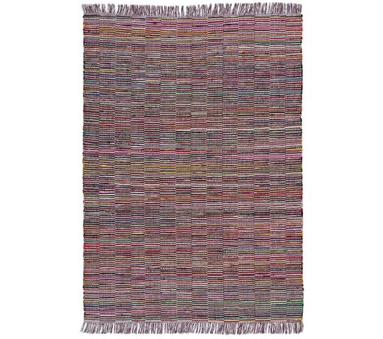 Tapis Intérieur 120x160 Cm Multicolore Rectangulaire Recraft Ethnique