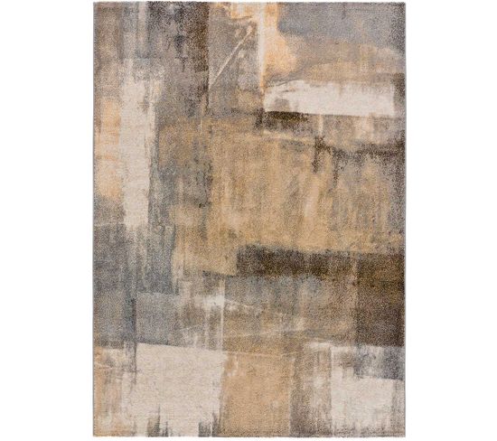 Tapis Intérieur 80x150 Cm Beige Rectangulaire Cream Abstrait