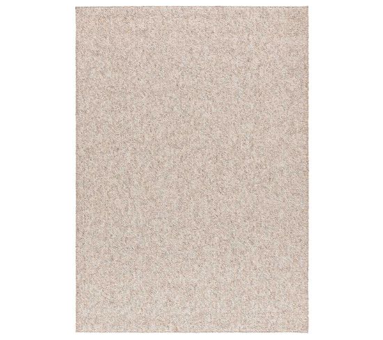 Tapis Intérieur 200x290 Cm Crème Rectangulaire Petra Uni