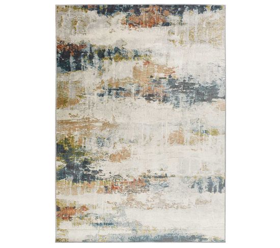 Tapis Intérieur 200x290 Cm Multicolore Rectangulaire Bleik Abstrait