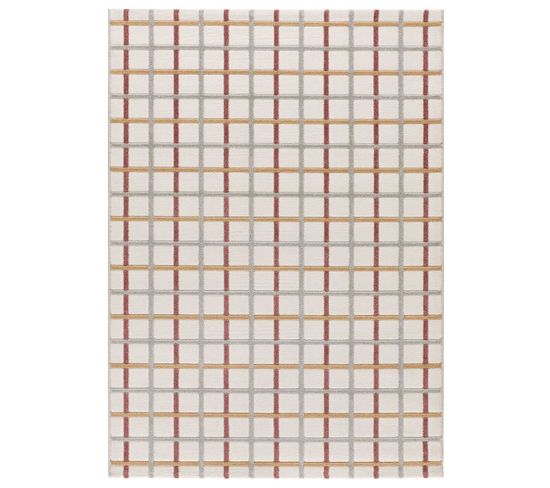 Tapis Intérieur 133x190 Cm Multicolore Rectangulaire Karisma Géometrique Avec Relief