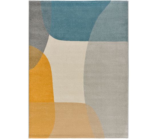 Tapis Intérieur 140x200 Cm Multicolore Rectangulaire Monic Géométrique