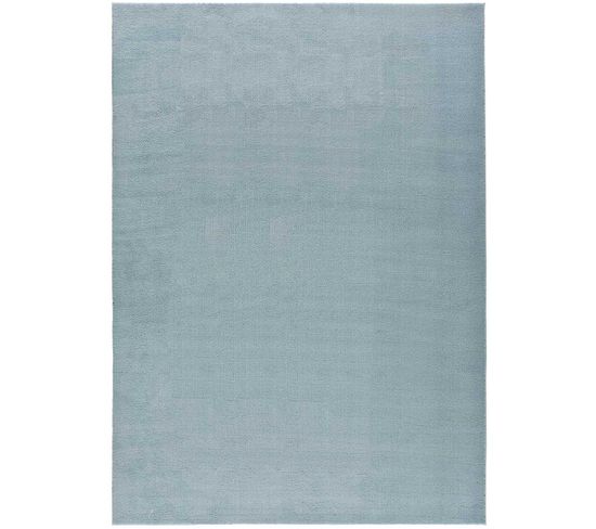 Tapis Intérieur 140x200 Cm Bleu Rectangulaire Loft Uni