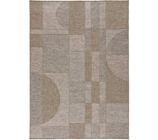 Tapis Extérieur 126x190 Cm Naturel Rectangulaire Oria Intérieur-extérieur