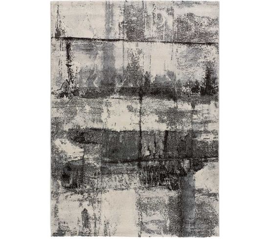 Tapis Intérieur 133x190 Cm Gris Rectangulaire Edel Abstrait