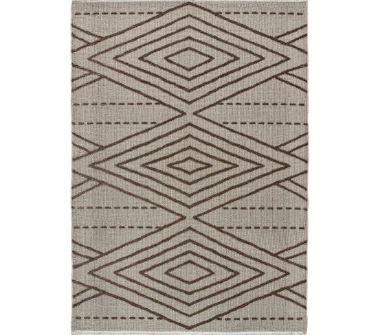 Tapis Intérieur 120x170 Cm Vison Rectangulaire Lux Ethnique