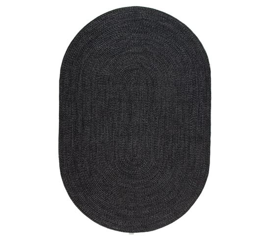 Tapis De Salon Juty En Polypropylène - Gris Anthracite - 140x200 Cm