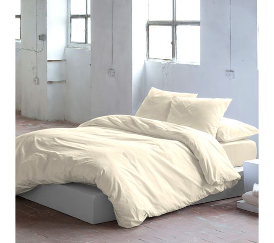 Housse De Couette Pure  Crème 140x200 cm