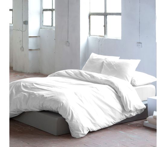 Housse De Couette Pure  Blanc 140x200 cm