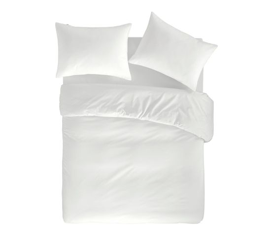 Housse De Couette 100% Coton Casual 260x240 Cm Blanc