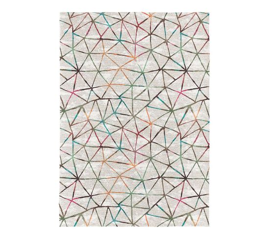 Tapis Coloré Abstrait Moderne Plat Durban Multicolore 160x230