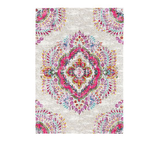 Tapis Moderne Multicolore Plat Ethnique Bani Multicolore 160x230