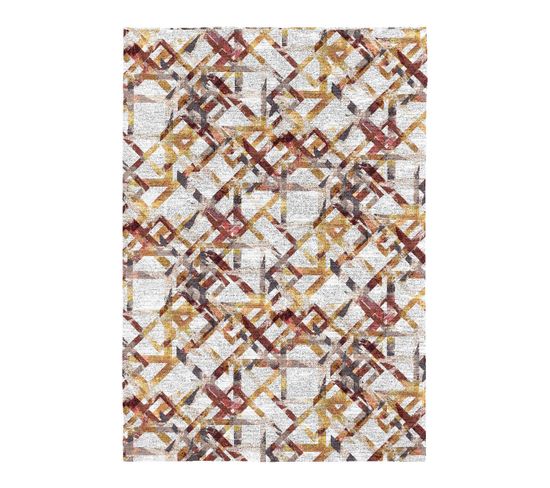 Tapis Design Coloré Plat Rayé Bliere Multicolore 160x230