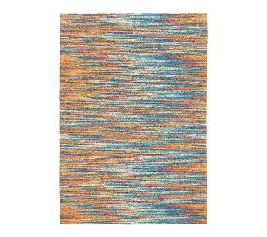 Tapis Coloré Plat Moderne Rayé Izore Multicolore 120x170