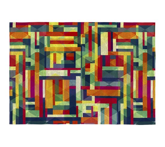 Tapis Moderne Multicolore Plat Graphique Cromis Multicolore 80x150