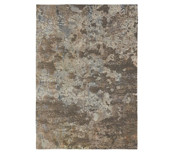 Tapis Marron Abstrait Moderne Plat Groot Marron 120x170