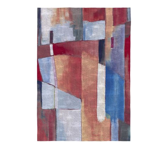 Tapis Multicolore Abstrait Plat Design Pampam Multicolore 140x200