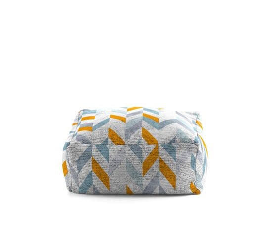 Pouf Graphique Multicolore Design Ennaes Multicolore 50x50x25