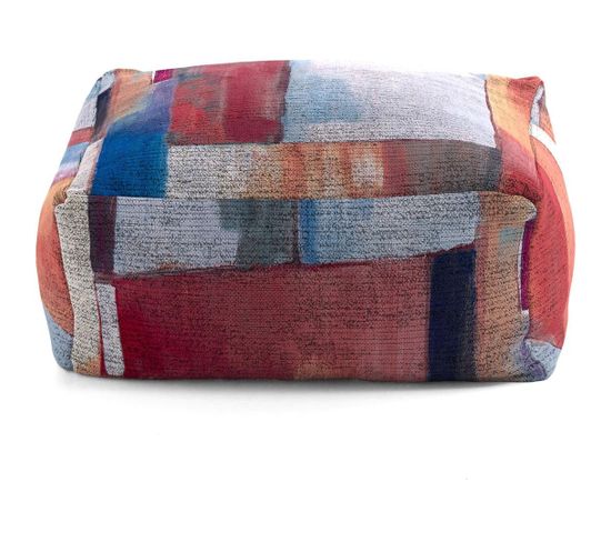 Pouf Multicolore Abstrait Design Pampam Multicolore 50x50x25