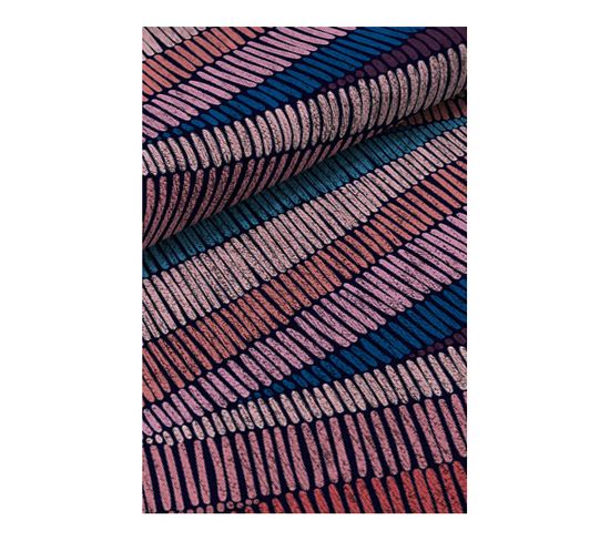 Tapis Multicolore Courbe Design Plat Fils Multicolore 160x230