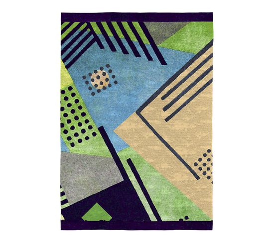 Tapis Abstrait Moderne Multicolore Plat Metropol Multicolore 120x170