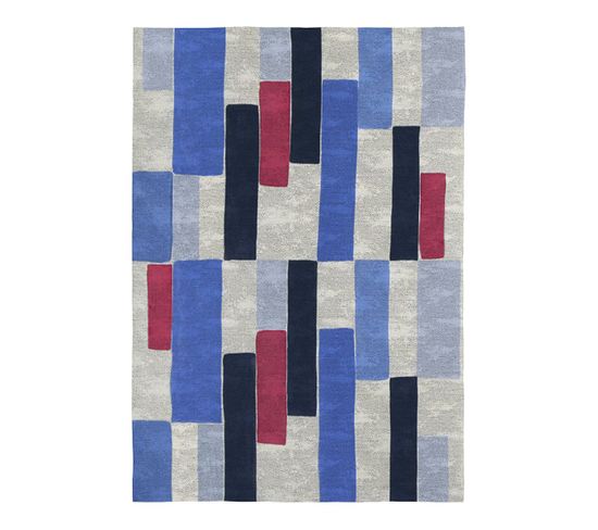 Tapis Abstrait Coloré Moderne Plat Sithe Multicolore 140x200