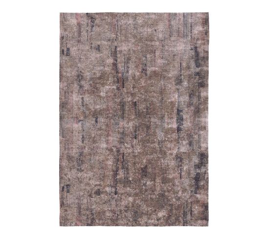 Tapis Plat Gris Rayé Moderne Terros Gris 160x230