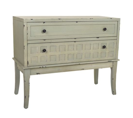 Commode Entrée En Bois Vert 88x38x72h