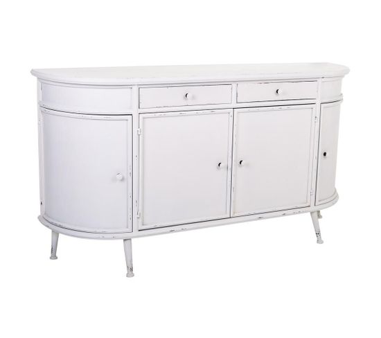 Buffet En Métal Blanc 150x40x80h