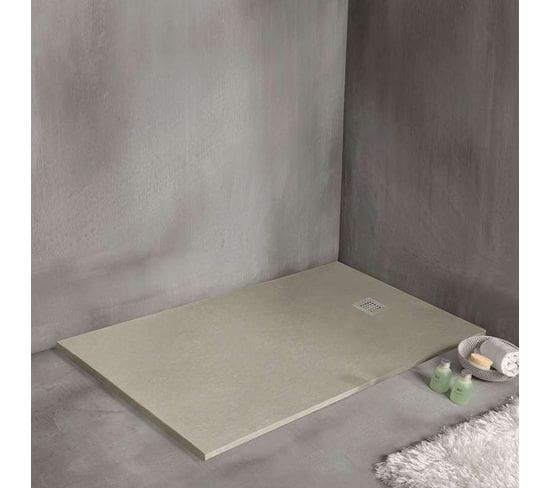 Strato - Receveur De Douche - Beige - 90x70x2.4cm