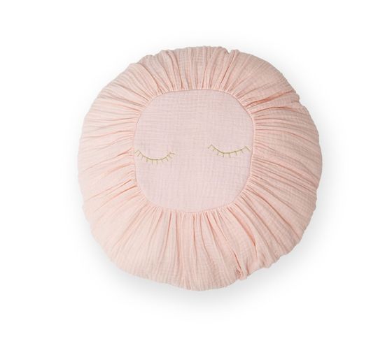 Coussin En Coton Rose 11x35x35cm