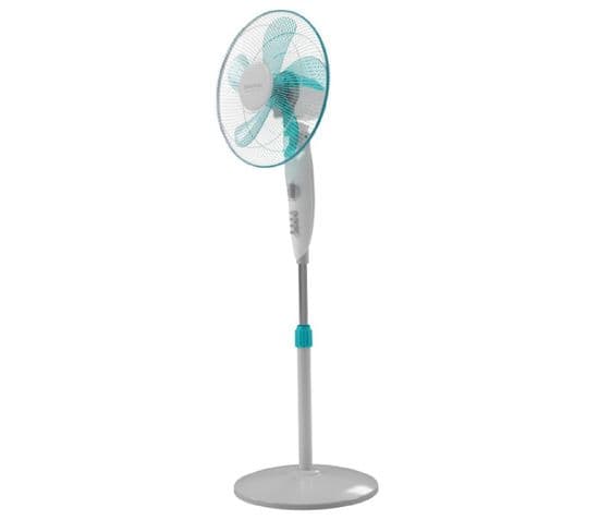 Ventilateur Sur Pied Avec Minuterie Energysilence 520 Power White. 50 W, 5 Pales De 40 Cm De